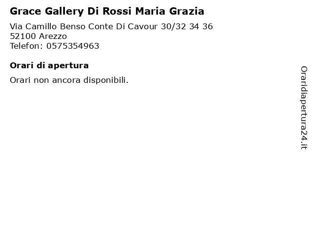 Orari di apertura Grace Gallery Di Rossi Maria Grazia Via